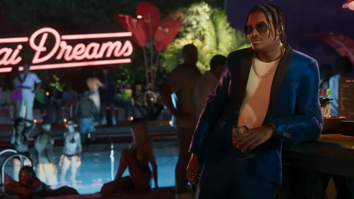 Dre’Quan Priest في أجواء Vice City الليلية