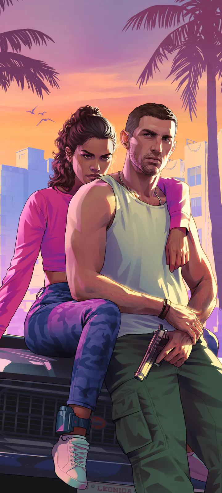 Jason and Lucia 01 phone — صورة رسمية من Grand Theft Auto VI