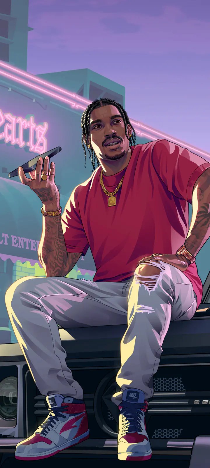 DreQuan Priest phone — صورة رسمية من Grand Theft Auto VI