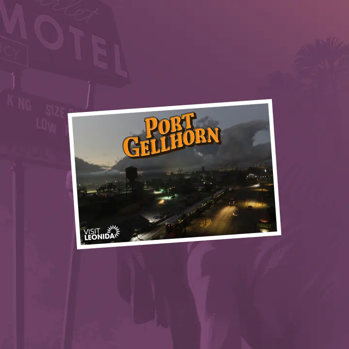 Port Gellhorn Postcard tablet — صورة رسمية من Grand Theft Auto VI