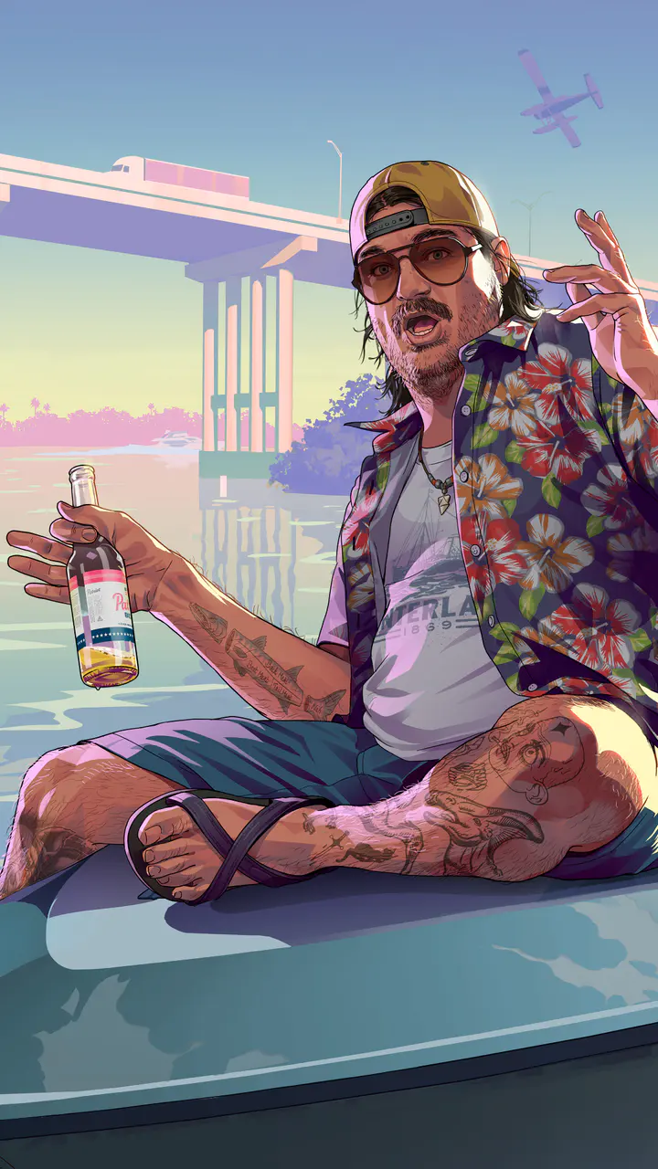 Cal Hampton — صورة رسمية من Grand Theft Auto VI