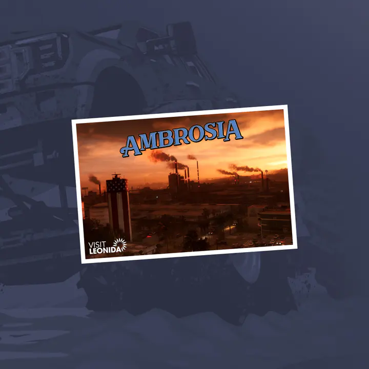 Ambrosia Postcard tablet — صورة رسمية من Grand Theft Auto VI