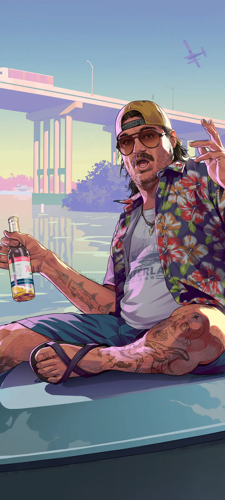 Cal Hampton phone — صورة رسمية من Grand Theft Auto VI