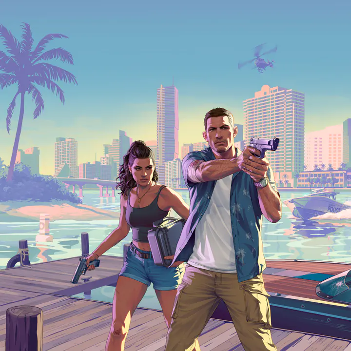 Jason and Lucia 02 tablet — صورة رسمية من Grand Theft Auto VI