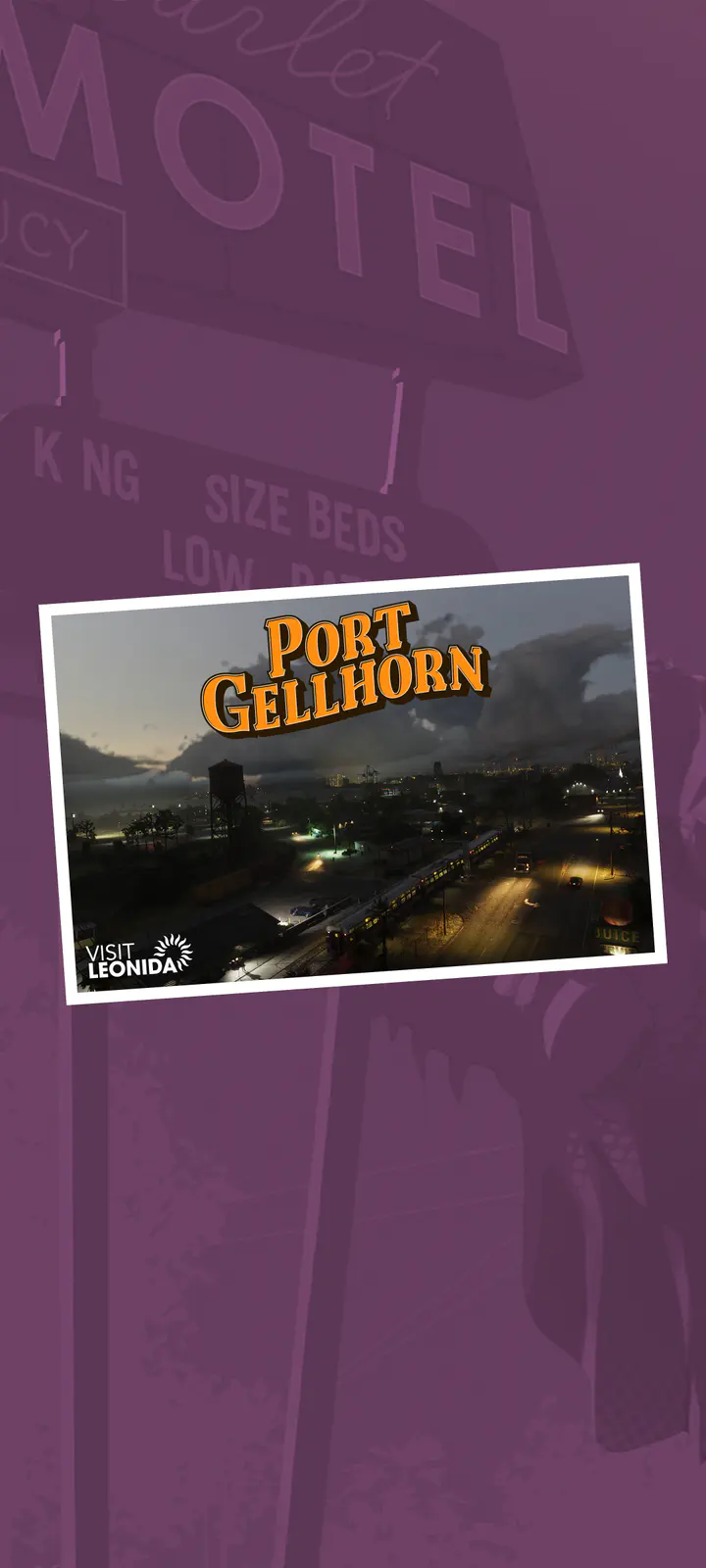 Port Gellhorn Postcard phone — صورة رسمية من Grand Theft Auto VI