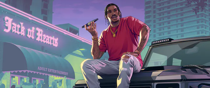 DreQuan Priest ultrawide — صورة رسمية من Grand Theft Auto VI