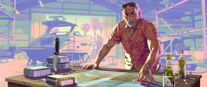 Brian Heder ultrawide — صورة رسمية من Grand Theft Auto VI