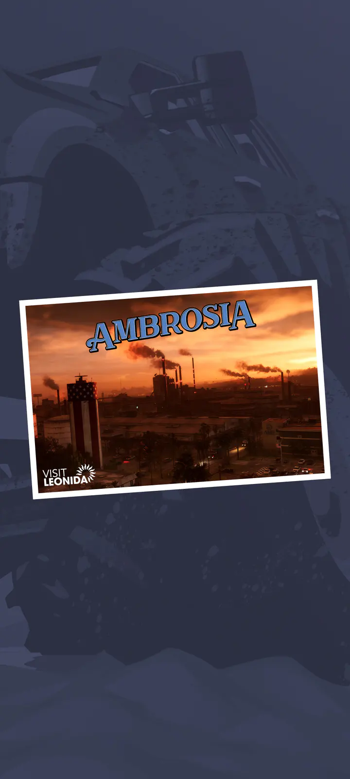 Ambrosia Postcard phone — صورة رسمية من Grand Theft Auto VI